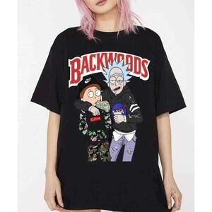 Rick And Morty Backwoods Cartoon Sci Fi Fan T-Shirt